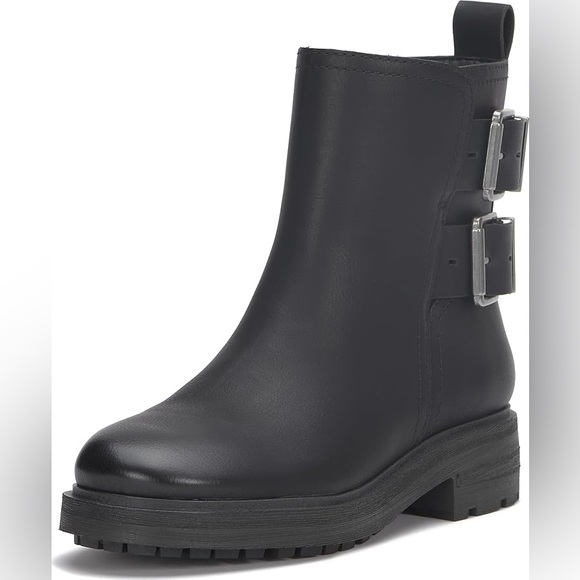 Lucky Brand - Black Candre Buckle Ankle Boot Size 9 - Picture 1 of 2